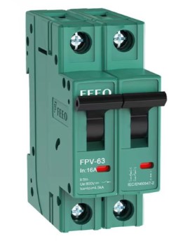 2 pole 25A, 550VDC MCB