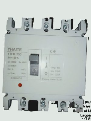 4 pole 150A, 600Vac MCCB(1500Vac)